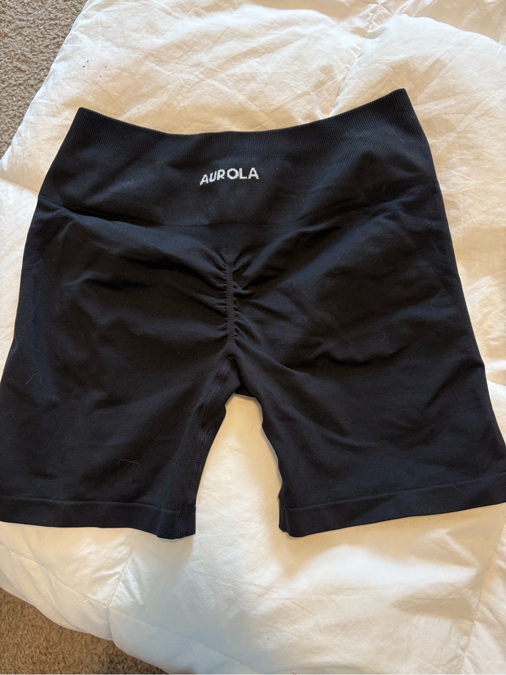 Aurola Women's Black Athletic Bike Shorts